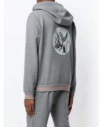 Мужской серый худи с принтом от Mr & Mrs Italy