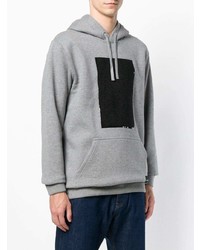 Мужской серый худи с принтом от Calvin Klein Jeans