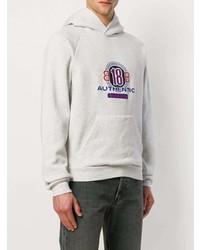 Мужской серый худи с принтом от Balenciaga