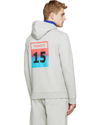 Мужской серый худи с принтом от Marc by Marc Jacobs