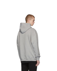 Мужской серый худи с принтом от Vetements