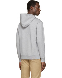 Мужской серый худи с принтом от Palm Angels