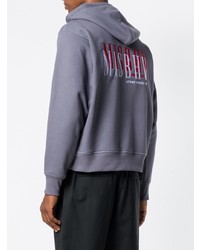 Мужской серый худи с принтом от Misbhv