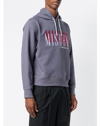 Мужской серый худи с принтом от Misbhv