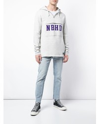 Мужской серый худи с принтом от Neighborhood