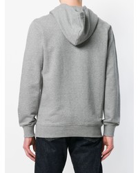 Мужской серый худи с принтом от Calvin Klein Jeans