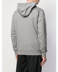 Мужской серый худи с принтом от Calvin Klein Jeans