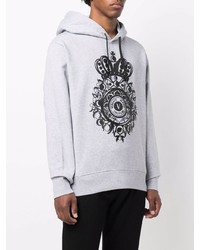 Мужской серый худи с принтом от VERSACE JEANS COUTURE