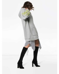 Женский серый худи с принтом от Amiri
