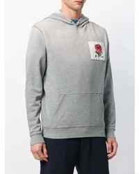 Мужской серый худи с принтом от Kent & Curwen