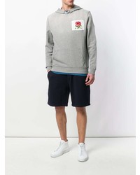 Мужской серый худи с принтом от Kent & Curwen