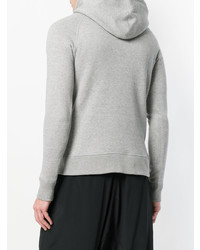 Мужской серый худи с принтом от Herman