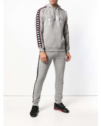 Мужской серый худи с принтом от Kappa