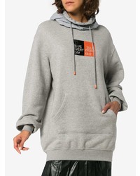 Женский серый худи с принтом от Sjyp