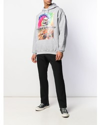 Мужской серый худи с принтом от Tigran Avetysian