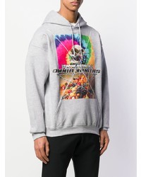 Мужской серый худи с принтом от Tigran Avetysian