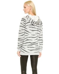 Женский серый худи с принтом от Zoe Karssen