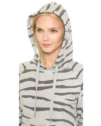 Женский серый худи с принтом от Zoe Karssen