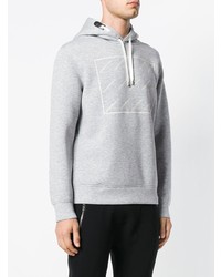 Мужской серый худи от Emporio Armani