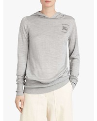 Женский серый худи от Burberry