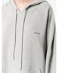 Женский серый худи от Balenciaga