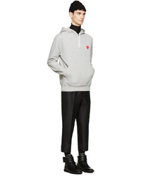 Мужской серый худи от Comme des Garcons