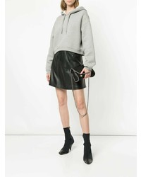 Женский серый худи от T by Alexander Wang