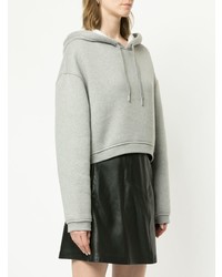 Женский серый худи от T by Alexander Wang