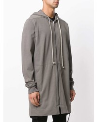 Мужской серый худи от Rick Owens