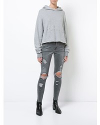 Женский серый худи от Amiri