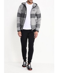 Мужской серый худи от EA7