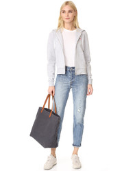 Женский серый худи от MAISON KITSUNE