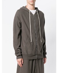 Мужской серый худи от Rick Owens DRKSHDW