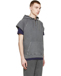 Мужской серый худи от Robert Geller