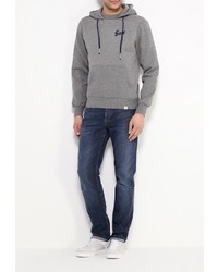 Мужской серый худи от Guru