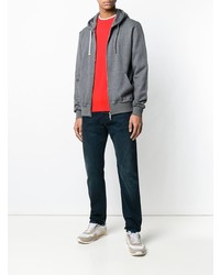 Мужской серый худи от Eleventy