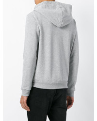 Мужской серый худи от Saint Laurent