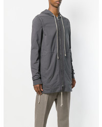 Мужской серый худи от Rick Owens