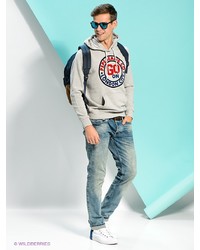 Мужской серый худи от PEPE JEANS LONDON