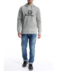 Мужской серый худи от Salomon