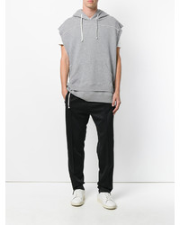 Мужской серый худи от Maison Margiela