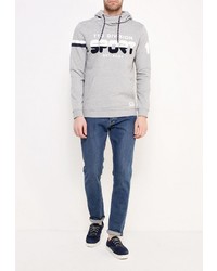 Мужской серый худи от Tom Tailor Denim