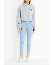 Женский серый худи от Topshop