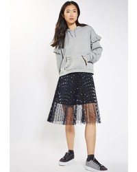 Женский серый худи от Topshop