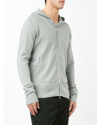 Мужской серый худи от Wings + Horns