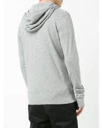 Мужской серый худи от Wings + Horns