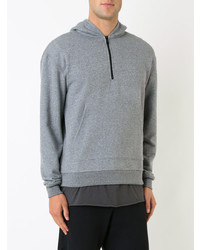Мужской серый худи от John Elliott