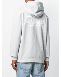 Мужской серый худи от Stussy