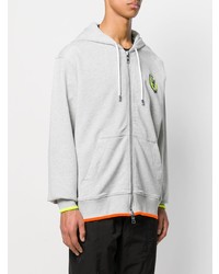 Мужской серый худи от Versus