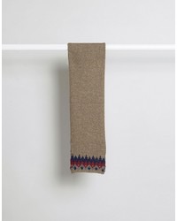Мужской серый шарф с жаккардовым узором от Asos